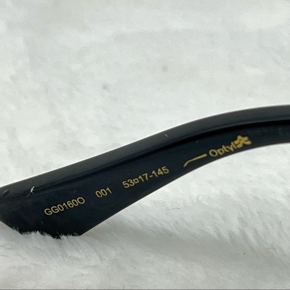 Gucci New Authentic Classic Black Optical Glasses Unisex Frame - Picture 7 of 8